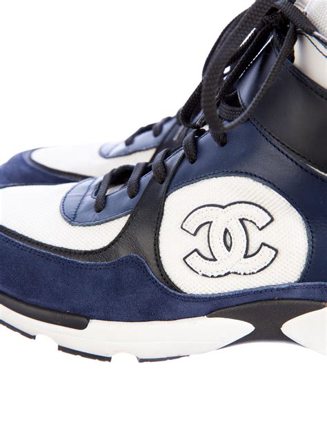 chanel high top sneaker|Chanel sneakers cost.